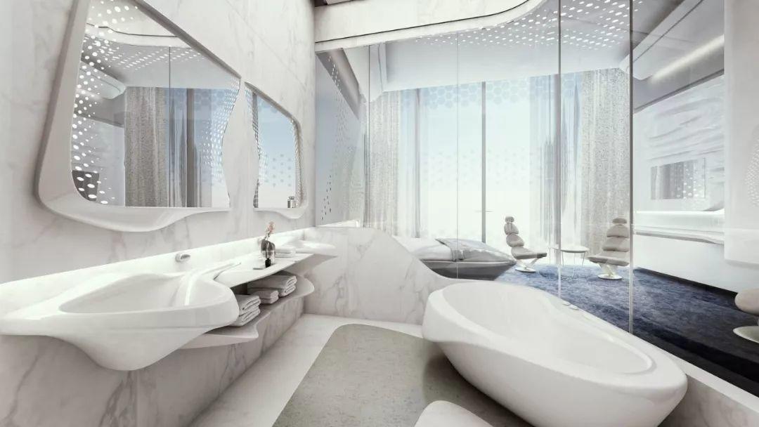 扎哈事务所新作‘迪拜奥普斯酒店’，方体间刻画雕塑形态
