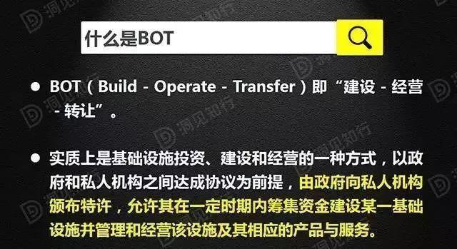 最新版PPP/BOT/BT/TOT/TBT深度解读，不容错过