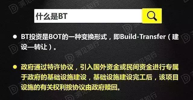 最新版PPP/BOT/BT/TOT/TBT深度解读，不容错过